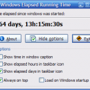 Windows Elapsed Running Time freeware screenshot