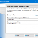 Save Attachments from MSG Files freeware screenshot