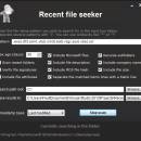 Recent file seeker freeware screenshot