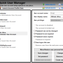 Quick User Manager freeware screenshot