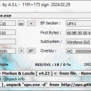 ExEinfo PE Win32 bit identifier freeware screenshot