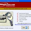 Access Password Retrieval LITE freeware screenshot