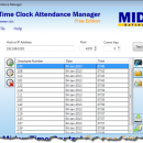 Time Clock Attendance Manager freeware screenshot