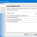 Convert MSG to PDF for Outlook freeware screenshot