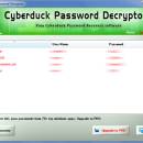 Password Decryptor for Cyberduck freeware screenshot