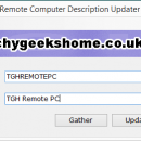 Remote Computer Description Updater freeware screenshot