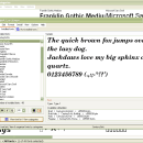 AMP Font Viewer freeware screenshot