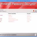 Pinterest Password Decryptor freeware screenshot