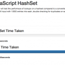 Javascript Hashset freeware screenshot