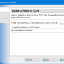Export Contacts to vCard freeware screenshot