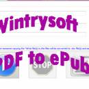 Wintrysoft PDF to ePub Converter freeware screenshot