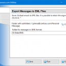 Export Messages to EML Files freeware screenshot