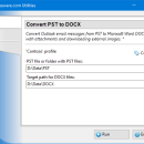 Convert PST to DOCX for Outlook freeware screenshot