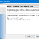 Export Contacts to Auto-Complete Files freeware screenshot