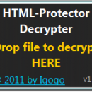 HTML-Protector Decrypter freeware screenshot