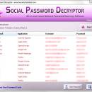 Social Password Decryptor freeware screenshot