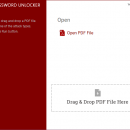 Free PDF Password Unlocker freeware screenshot