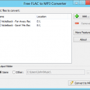 Free FLAC to MP3 Converter freeware screenshot