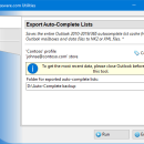 Export Auto-Complete Lists for Outlook freeware screenshot