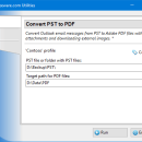 Convert PST to PDF for Outlook freeware screenshot