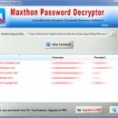 Password Decryptor for Maxthon freeware screenshot