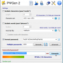 PWGen Portable freeware screenshot
