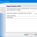 Export Outlook to PDF freeware screenshot