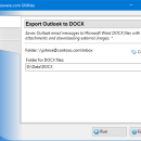 Export Outlook to DOCX freeware screenshot