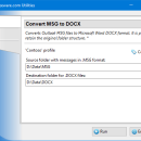 Convert MSG to DOCX for Outlook freeware screenshot