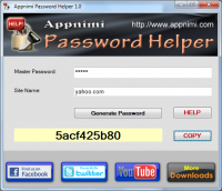 Appnimi Password Helper freeware screenshot