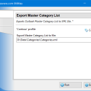 Export Master Category List for Outlook freeware screenshot