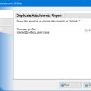 Duplicate Attachments Report for Outlook freeware screenshot