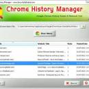 Chrome History Manager freeware screenshot