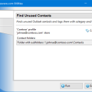 Find Unused Contacts for Outlook freeware screenshot