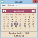 HS Calendar freeware screenshot