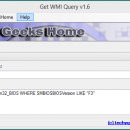 Get WMI Query freeware screenshot