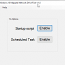 Windows 10 Mapped Network Drive Fixer freeware screenshot