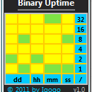Binary Uptime freeware screenshot