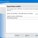 Export Notes to MSG Format freeware screenshot