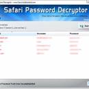 Safari Password Decryptor freeware screenshot