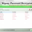 Password Decryptor for Mipony freeware screenshot