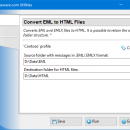 Convert EML to HTML Files for Outlook freeware screenshot