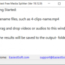 Easiest Free Media Splitter for Windows freeware screenshot