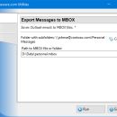 Export Messages to MBOX for Outlook freeware screenshot