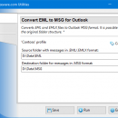 Convert EML Files to Outlook MSG freeware screenshot