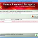 Garena Password Decryptor freeware screenshot
