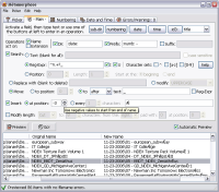 Métamorphose File -n- Folder Renamer freeware screenshot