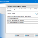 Convert Outlook MSG to PST freeware screenshot