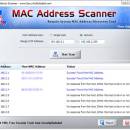 MAC Address Scanner freeware screenshot