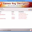 Games Key Decryptor freeware screenshot